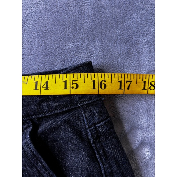 Jessica Simpson Womens Cargo Jeans Wide Leg Washed Black Denim Size 8 Utility - Picture 8 of 11